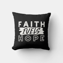 Cojín Decorativo Inspirational Faith Quote – Faith Fuels Hope