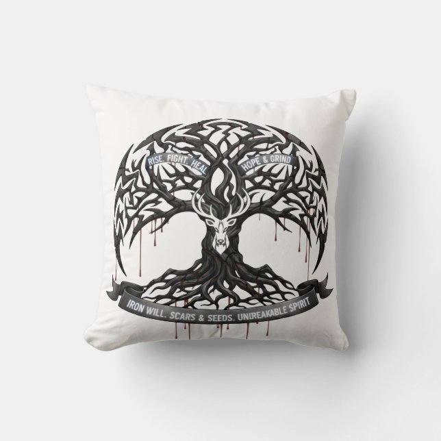 Cojín Decorativo Inspirational Hope & Strength Throw Pillow (Anverso)