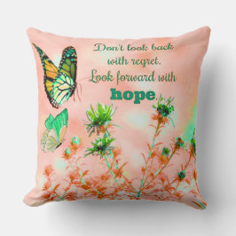 Cojín Decorativo Inspirational Quotes on Hope Throw Pillow