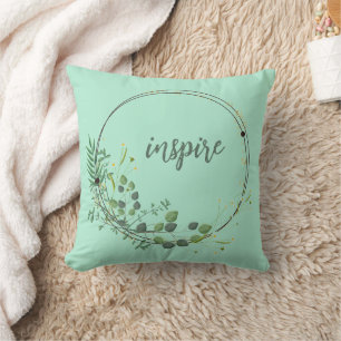 Cojín Decorativo Inspire Con Marco Botánico Floral