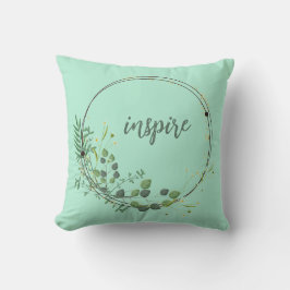 Cojín Decorativo Inspire Con Marco Botánico Floral