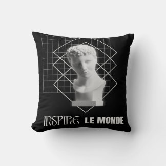Cojín Decorativo Inspire le Monde – Diseño de Arte Estético Moderno