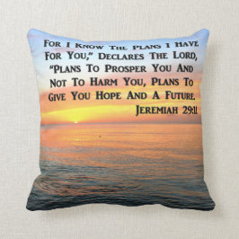 COJÍN DECORATIVO INSPIRING JEREMIAH 29:11 SUNRISE