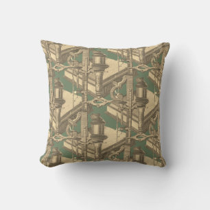 Cojín Decorativo INSTRUMENTO Científico Antiguo Microscopio del Sig