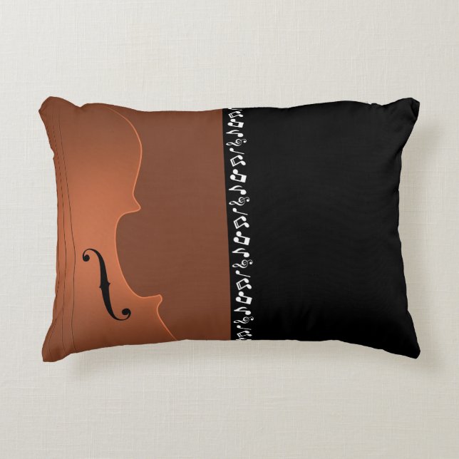 Cojín Decorativo Instrumento musical de violín (Anverso)