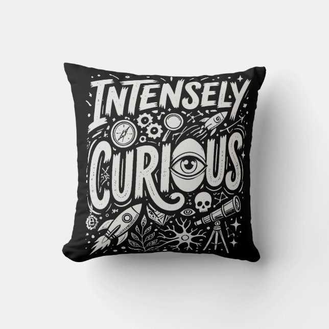Cojín Decorativo Intensamente Curioso (Anverso)