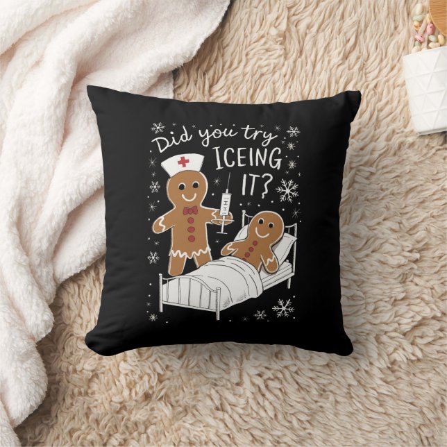 Cojín Decorativo ¿Intentó Ichar La Cocina De Navidades De Enfermera (Manta)