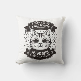 Cojín Decorativo Intento Ser Una Persona Agradable