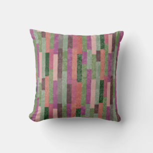 Cojín Decorativo Interior contemporáneo rosa verde y morado