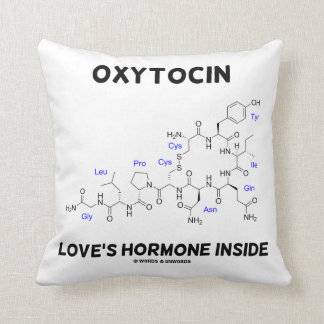 Cojín Decorativo Interior de la hormona del amor de la oxitocina