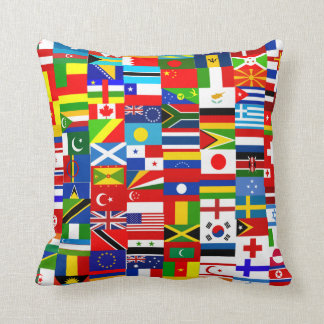 Cojín Decorativo International World Wide Flag Collage