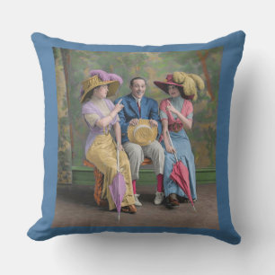 Cojín Decorativo intérpretes de vodevil circa 1910 impresión