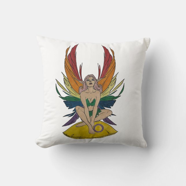 Cojín Decorativo Intersex Faerie (Anverso)