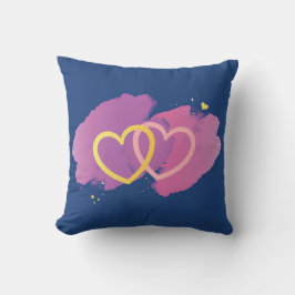 Cojín Decorativo Intertwined Hearts Decorative