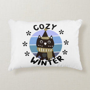 Cojín Decorativo Invierno acogedor, lechuza dulce
