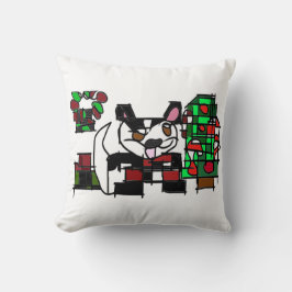 Cojín Decorativo Invierno de Boston terrier