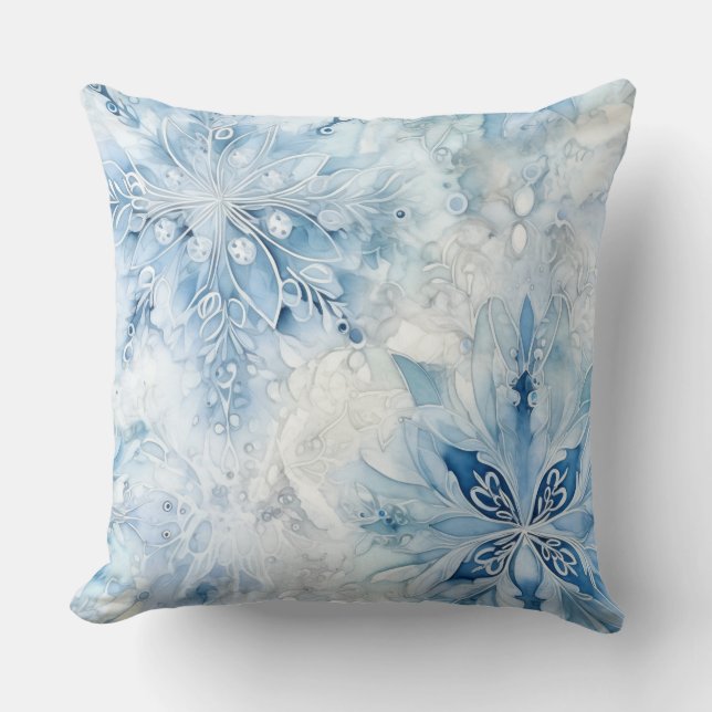 Cojín Decorativo Invierno de la Fantasía Realm Icebound (Anverso)