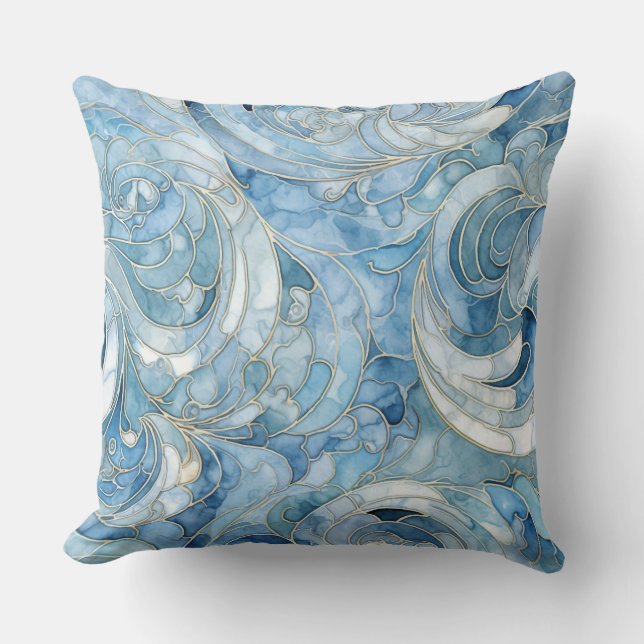 Cojín Decorativo Invierno de la Fantasía Realm Icebound (Anverso)