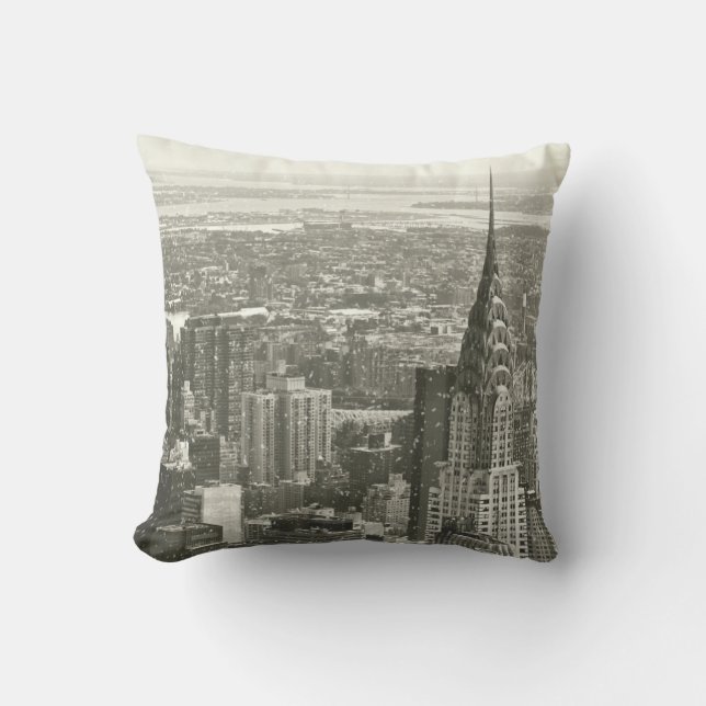 Cojín Decorativo Invierno de Nueva York (Anverso)