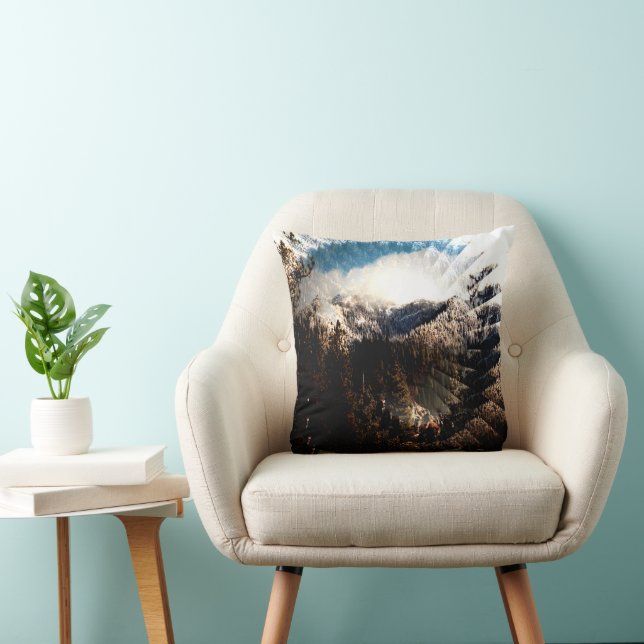 Cojín Decorativo Invierno en las montañas...... (Silla)