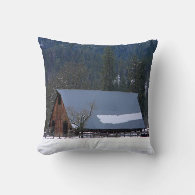 Cojín Decorativo Invierno en las montañas...... (Anverso)