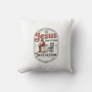 Cojín Decorativo Invitación de silla vacía de Jesús Invitación de s