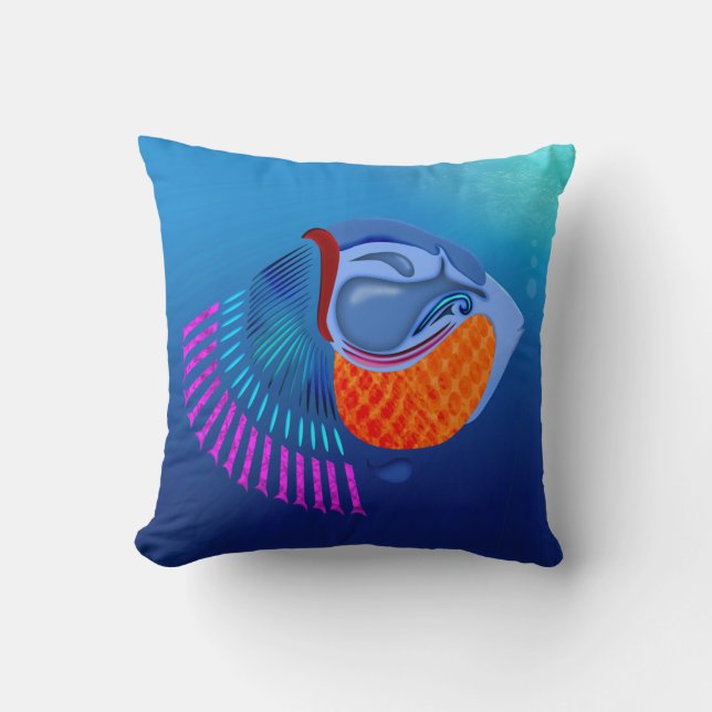 Cojín Decorativo Ir Pescado (Anverso)
