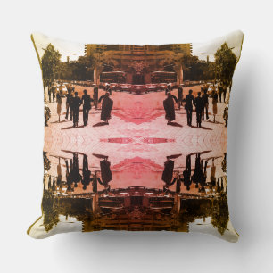 Cojín Decorativo Irán vintage Calle de la ciudad de Teherán y perso