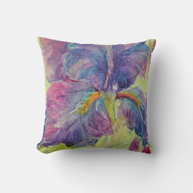Cojín Decorativo Iris agrietado para arriba (Anverso)