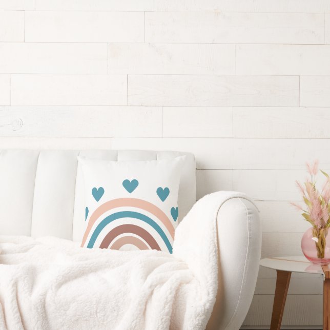 Cojín Decorativo Iris Cute azul beige Boho (Sofá)