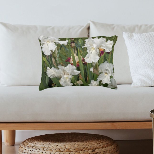 Cojín Decorativo Iris De Balas Blancas Blooms Floral (Subido por el creador)