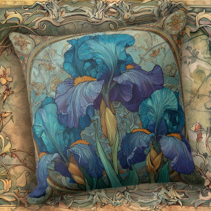 Cojín Decorativo Iris Encantamiento Art Nouveau 
