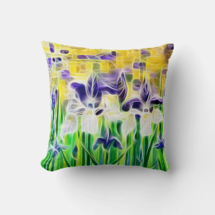 Cojín Decorativo Iris exóticos de verano 