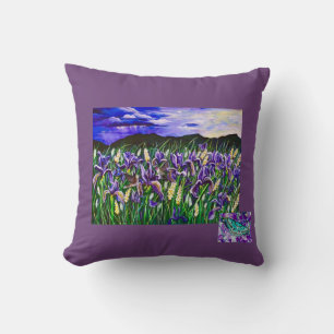 Cojín Decorativo Iris Fields y Pillow de mariposas