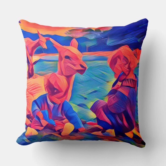 Cojín Decorativo Iris y Gloria (Anverso)