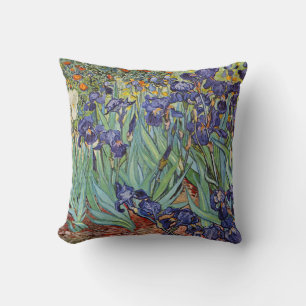 Cojín Decorativo Irises de Van Gogh Pintura Impresionista