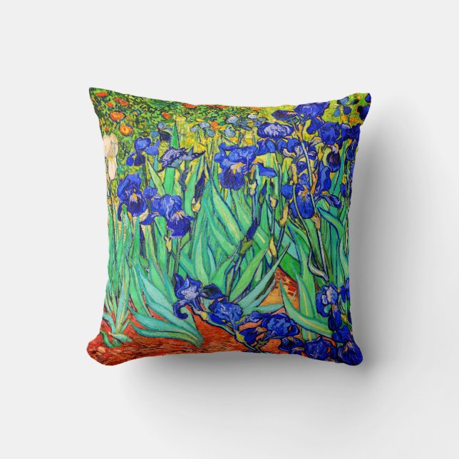 Cojín Decorativo Irises de Vincent Van Gogh (Anverso)
