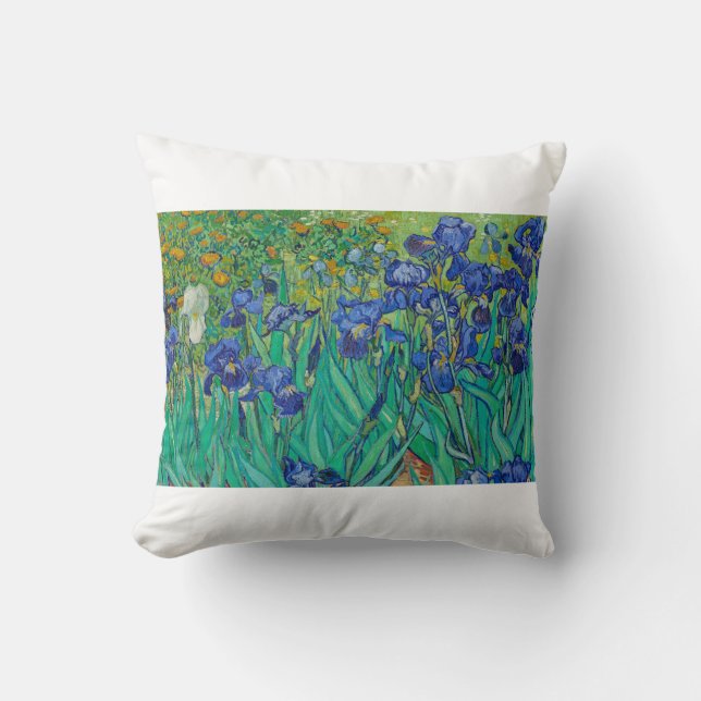 Cojín Decorativo Irises de Vincent van Gogh (Anverso)