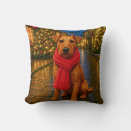 Cojín Decorativo Irish Terrier Holiday