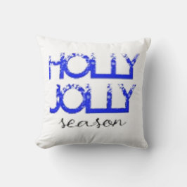 Cojín Decorativo "Irradia Alegría con Nuestra Ropa Holly Jolly"