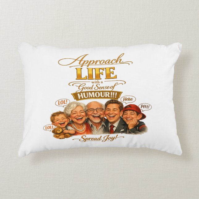 Cojín Decorativo Irradiar alegría (Anverso)