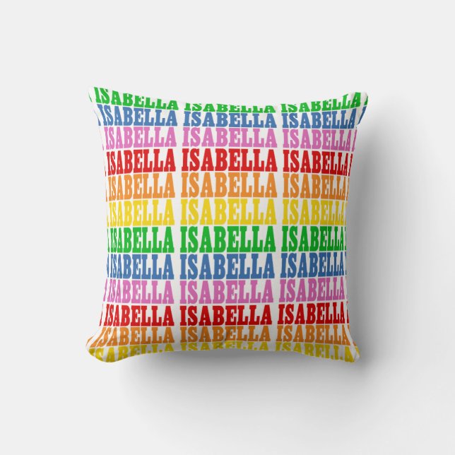 Cojín Decorativo Isabel de Arcoiris (Anverso)