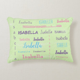 Cojín Decorativo Isabella Personalizada Muchos Nombres Personalizad