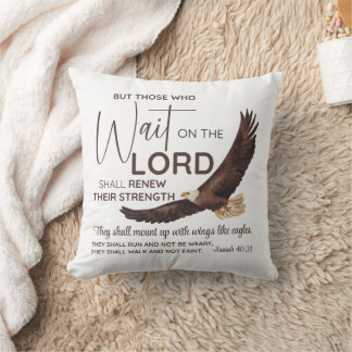 Cojín Decorativo Isaías 40:31 Los que esperan en la Escritura del S