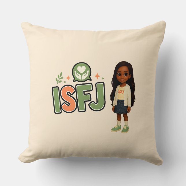 Cojín Decorativo ISFJ — A Guardiã da Harmonia (Anverso)