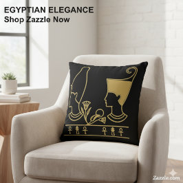 Cojín Decorativo Isis divina y arte real de Osiris