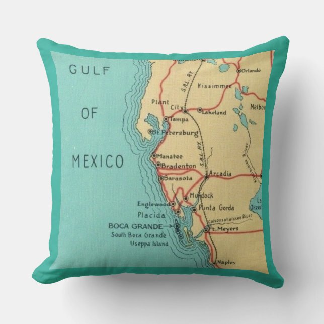 Cojín Decorativo Isla Boca Grande Useppa (Anverso)