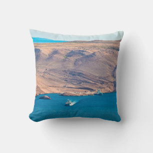Cojín Decorativo Isla de Pag, desierto de piedra y vistas al puerto