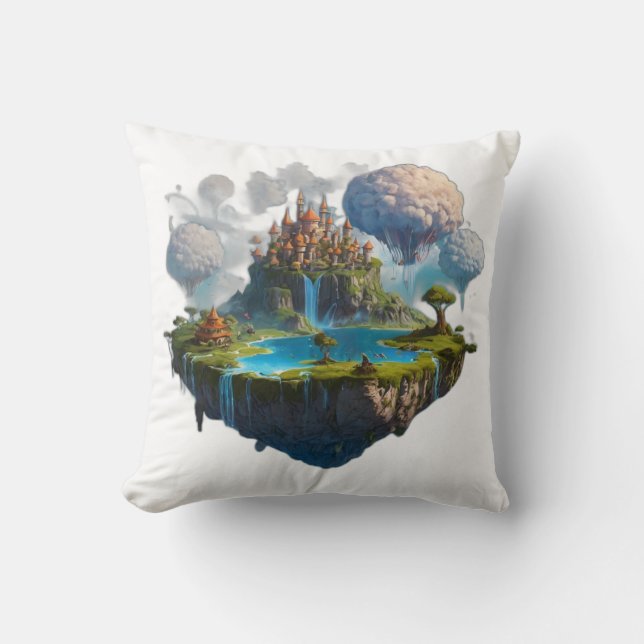 Cojín Decorativo isla flotante (Anverso)