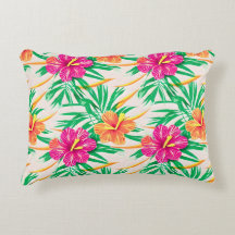 Isla Hibiscus Accent Pillow